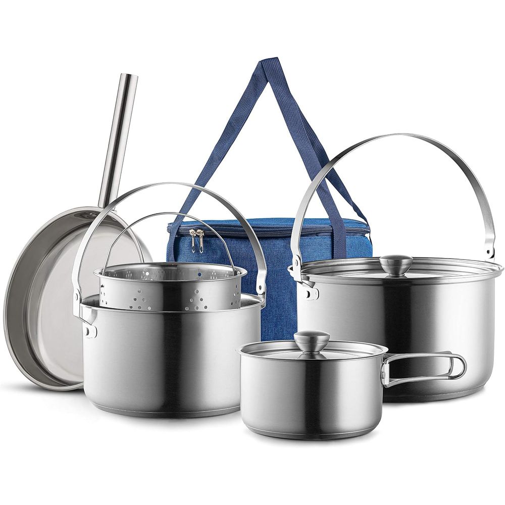 Camping Cooking Open Fire - Ensemble de cuisine de camping en