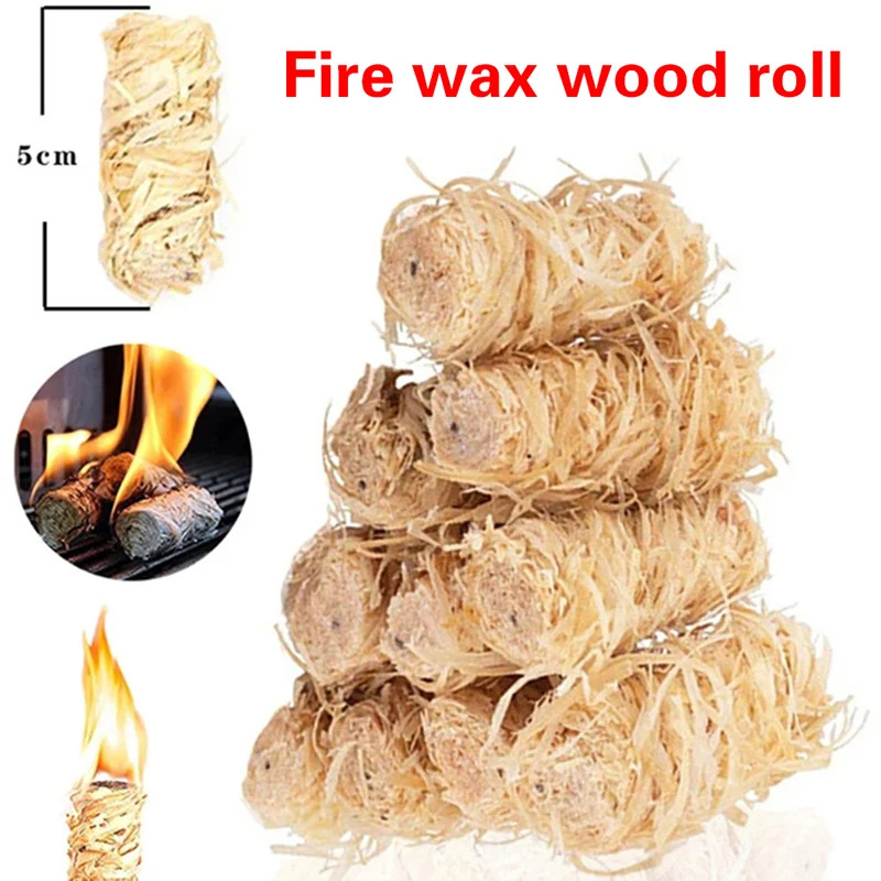 Charcoal Chimney Starter - Allume-feu 10/30/60 pièces, allume-feu naturels pour