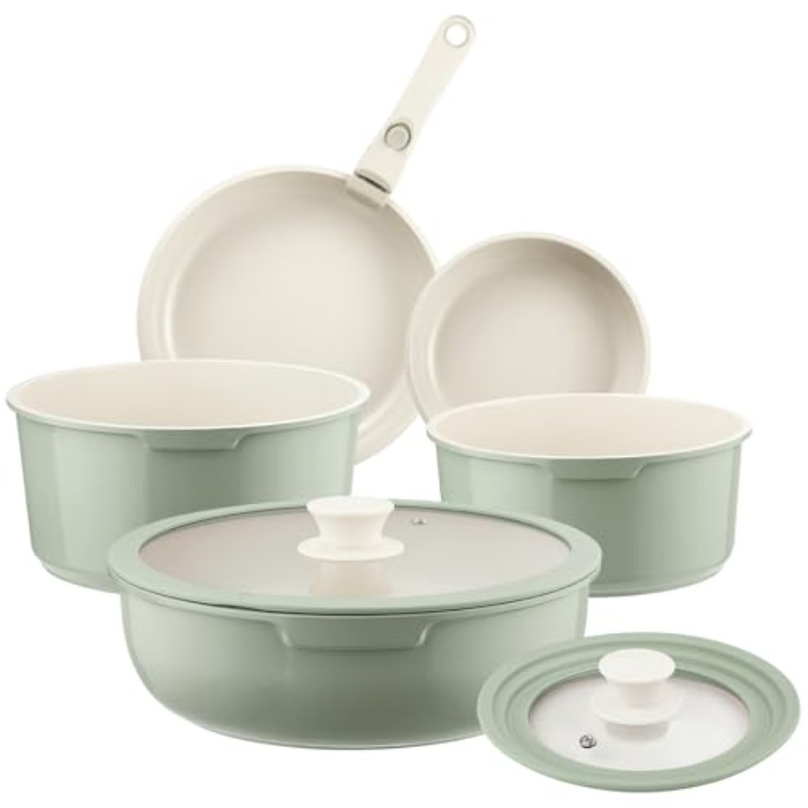 Camping Cooking Set Detachable Handle - Ensemble de casseroles et poêles en