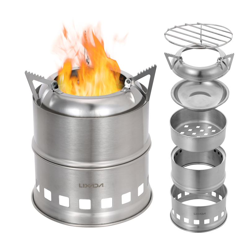 Camping Cooking Wood Stove - VEXADA-Poêle à bois en acier inoxydable
