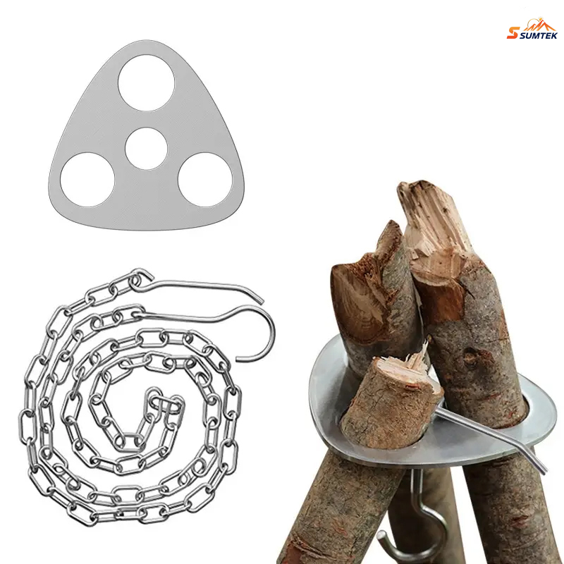 Camping Cooking Multi Tool - Trépied de Camping Portable en acier