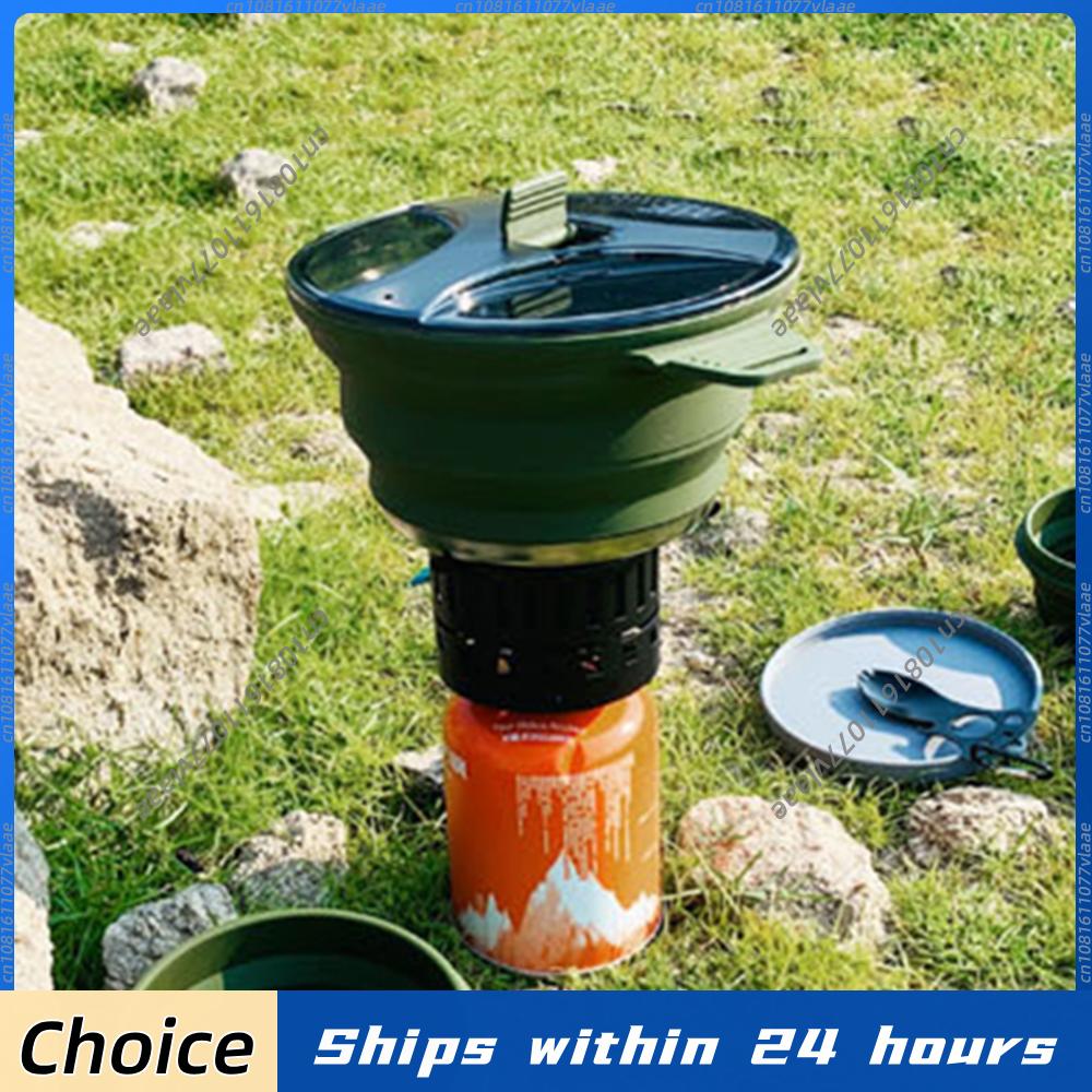 Camping Cooking Open Fire - Casserole de camping pliable et portable