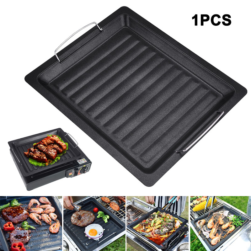 Camping Cooking Device - Poêle à griller carrée épaisse pour