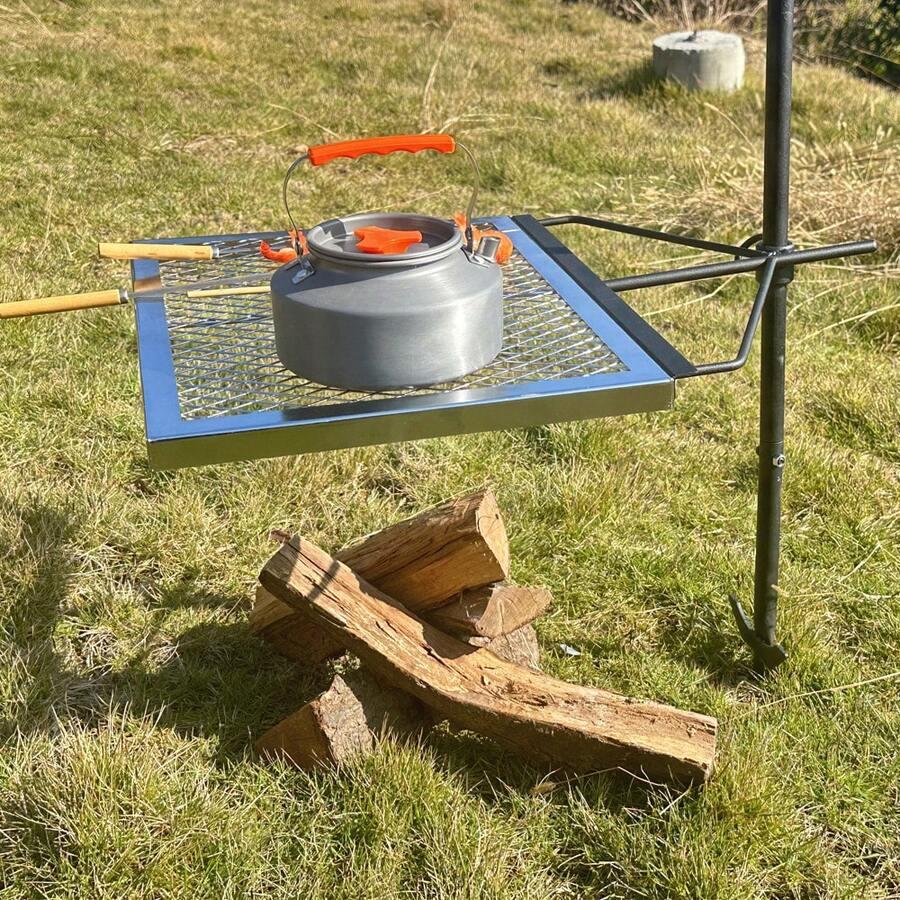 Camping Cooking Open Fire - 360 ° Grille de camping rotative