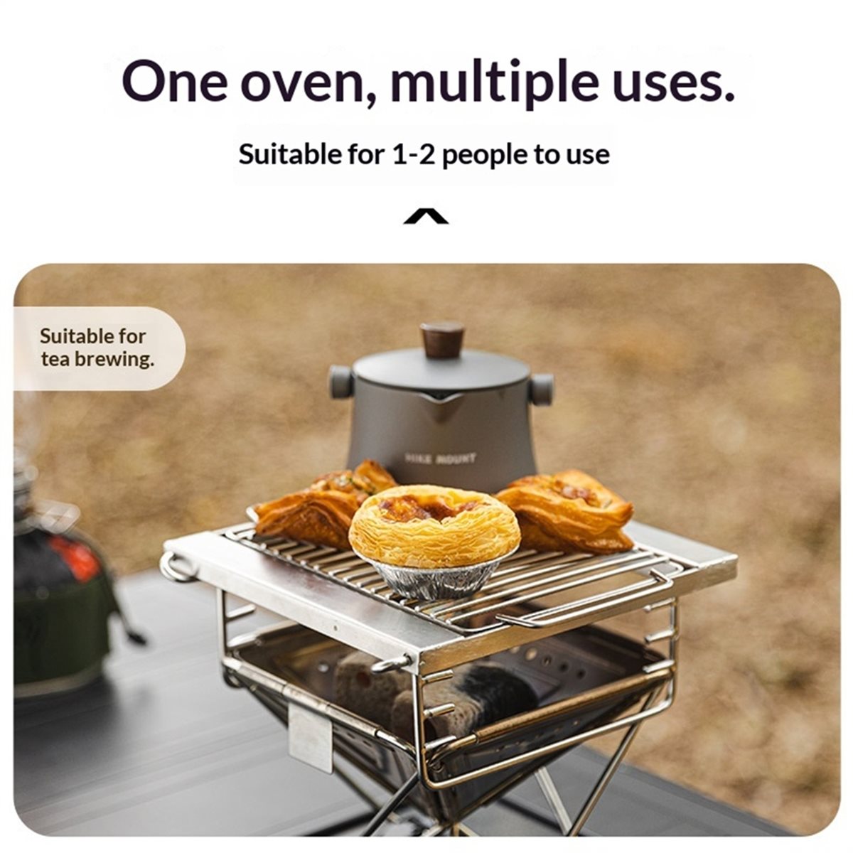 Camp Grill Portable Folding - Barbecue pliant d'extérieur M10K en acier