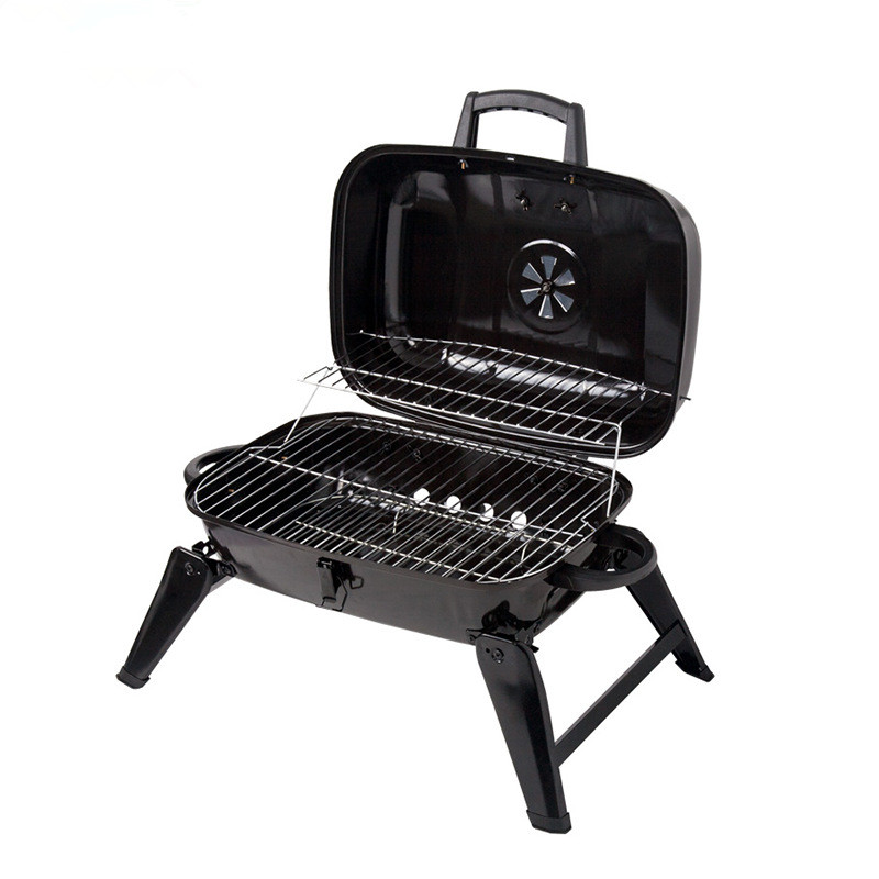 Camp Grill Portable Folding - Grill à charbon de bois noir