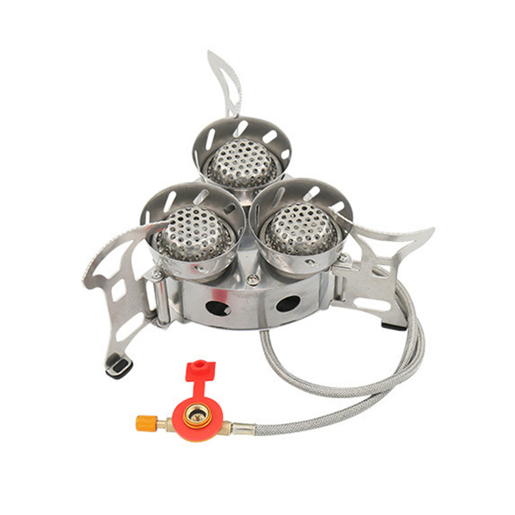 Camping Cooking Gas Stove Portable Tool - Équipement de cuisine extérieur coupe-vent avec