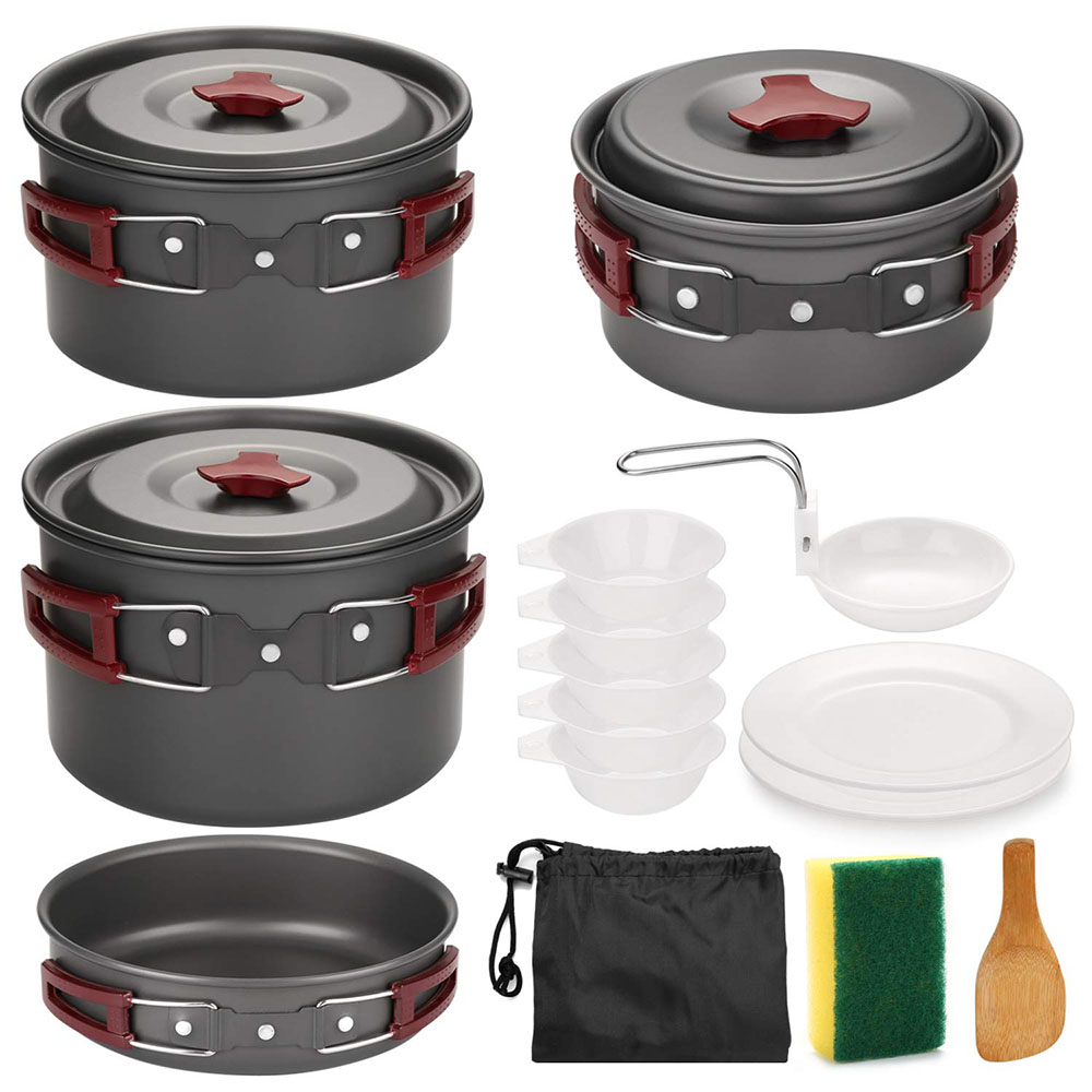 Camping Cooking Lightweight - Kit de batterie de cuisine de