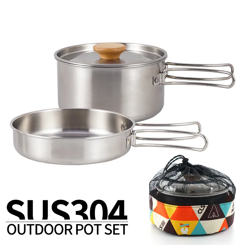 Camping Cooking Kit Box - Batterie de cuisine pliante en plein