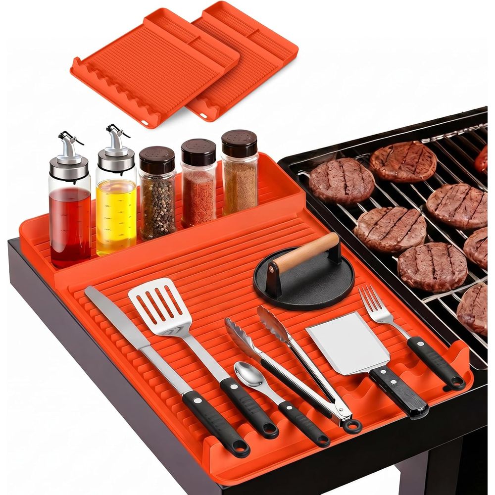 Cooking Outdoor Camping - Tapis de barbecue en silicone résistant