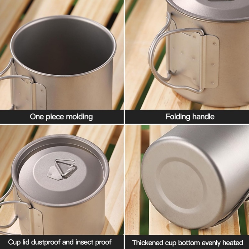 Mug de camping en titane avec  - Camping Cooking Lightweight avis et prix