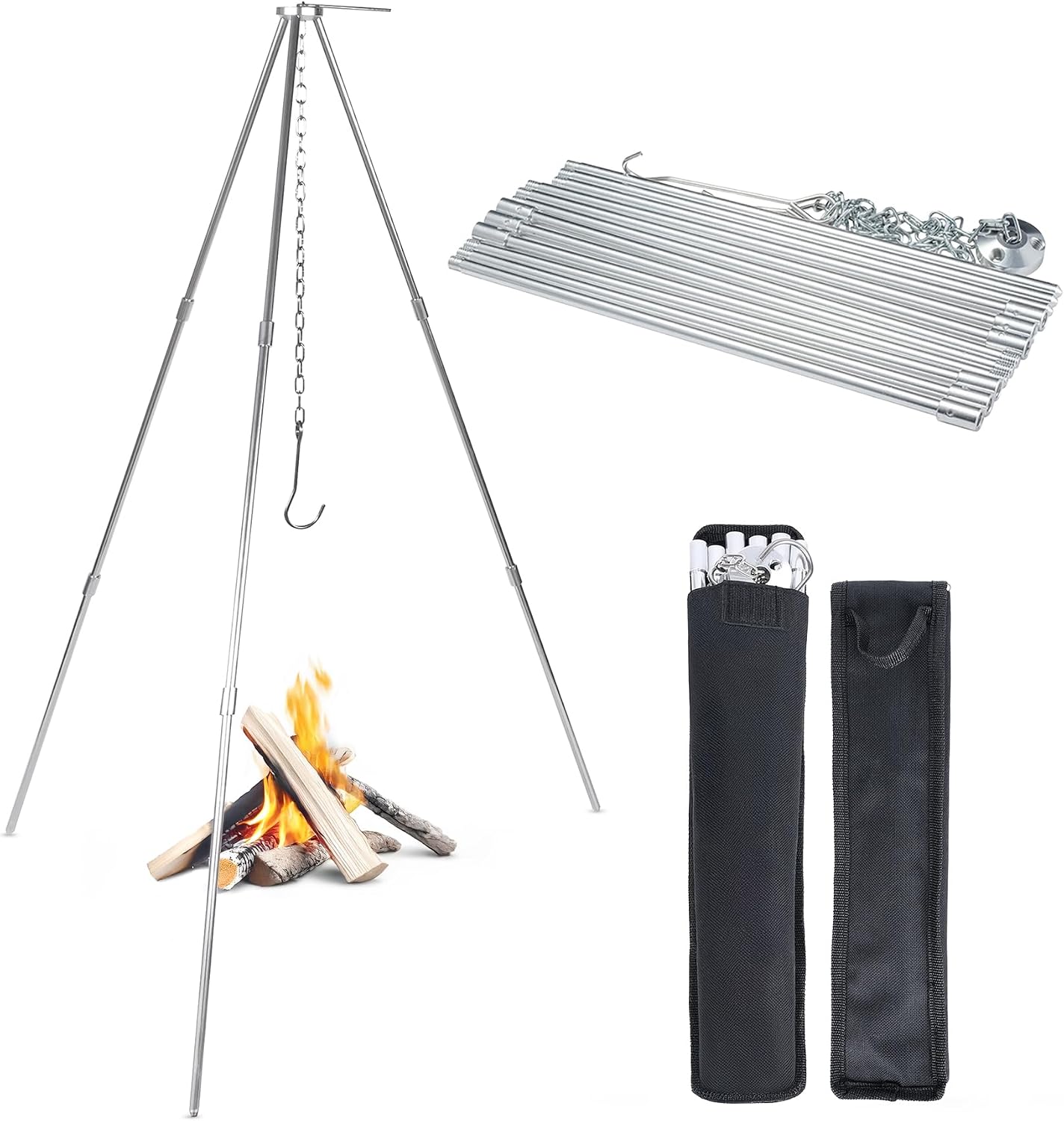 Support de cuisson pliable en  - Camping Cooking Open Fire avis et prix