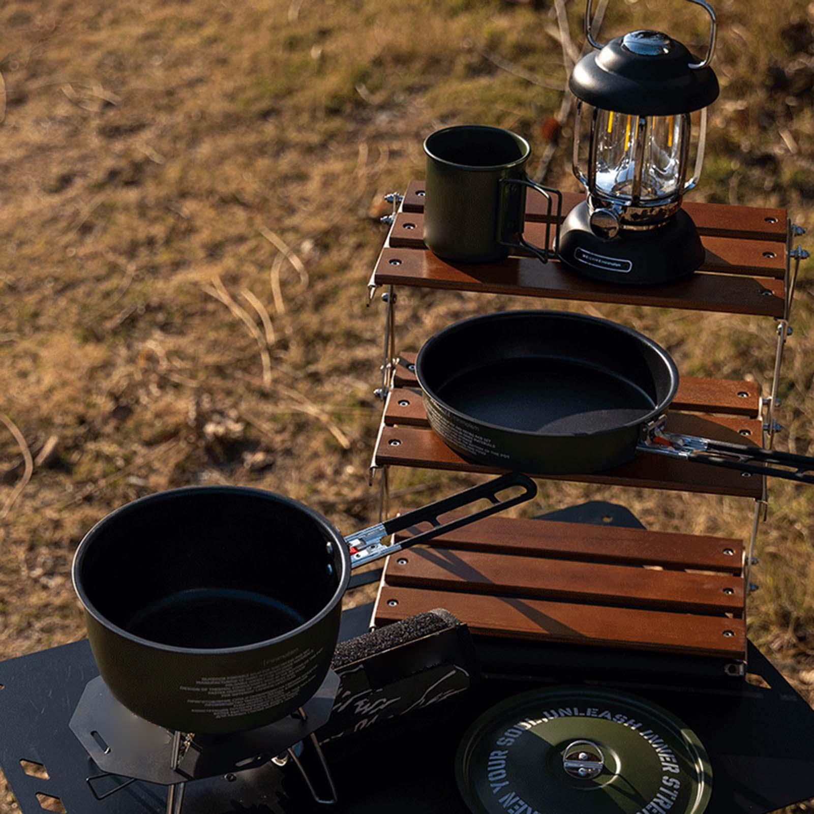 Ensemble d'ustensiles de cuisi - Camping Cooking Set Detachable Handle avis et prix