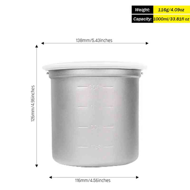 Silverant Camping titane Pot u - Camping Cooking Open Fire avis et prix