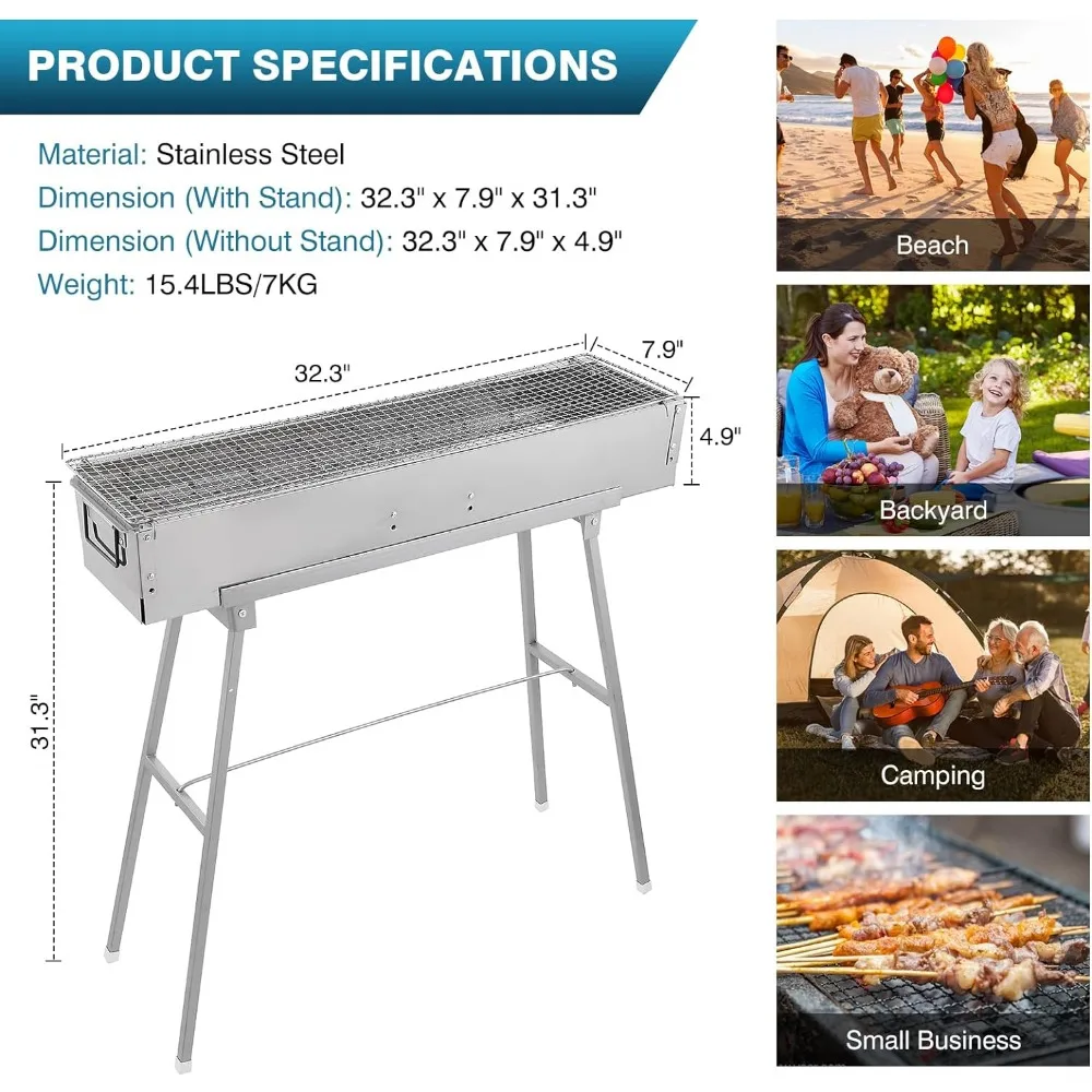 Grills à charbon de bois porta - Camp Grill Portable Folding avis et prix