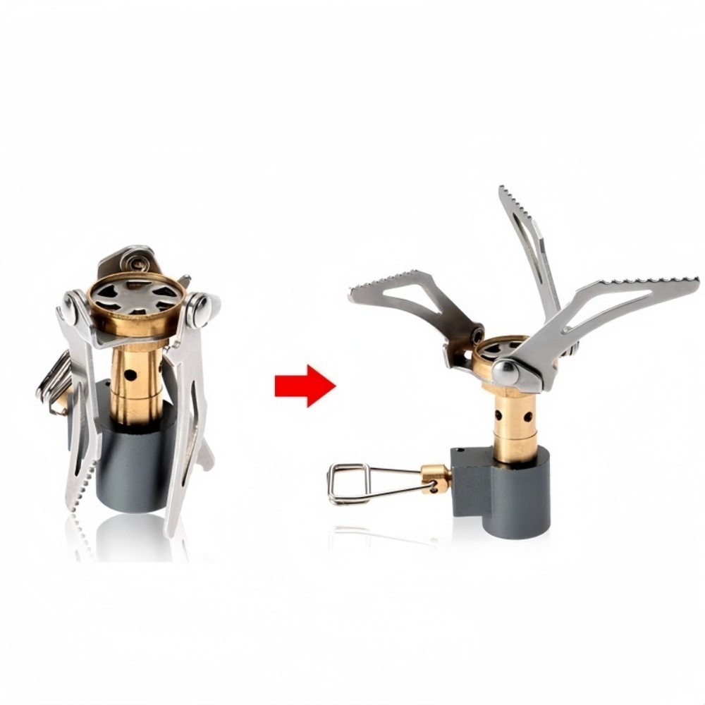 Réchaud de poche pliable en al - Camping Cooking Gas Stove Portable Tool avis et prix