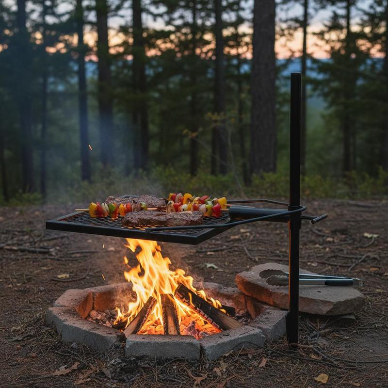 Grille de cuisson rotative de  - Camping Cooking Open Fire avis et prix