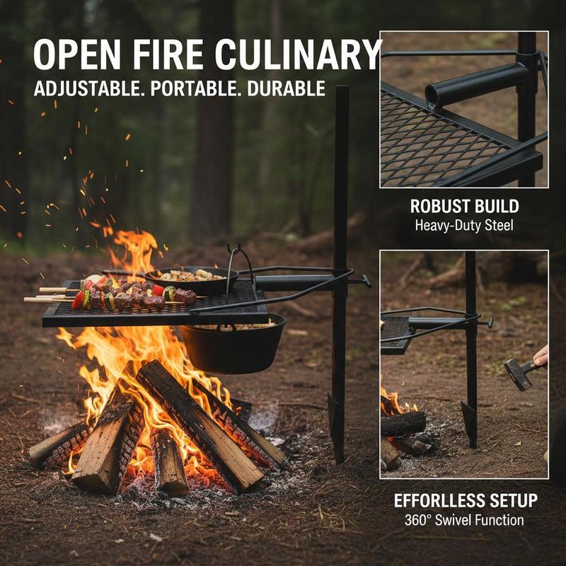 Grille de cuisson rotative de  - Camping Cooking Open Fire avis et prix
