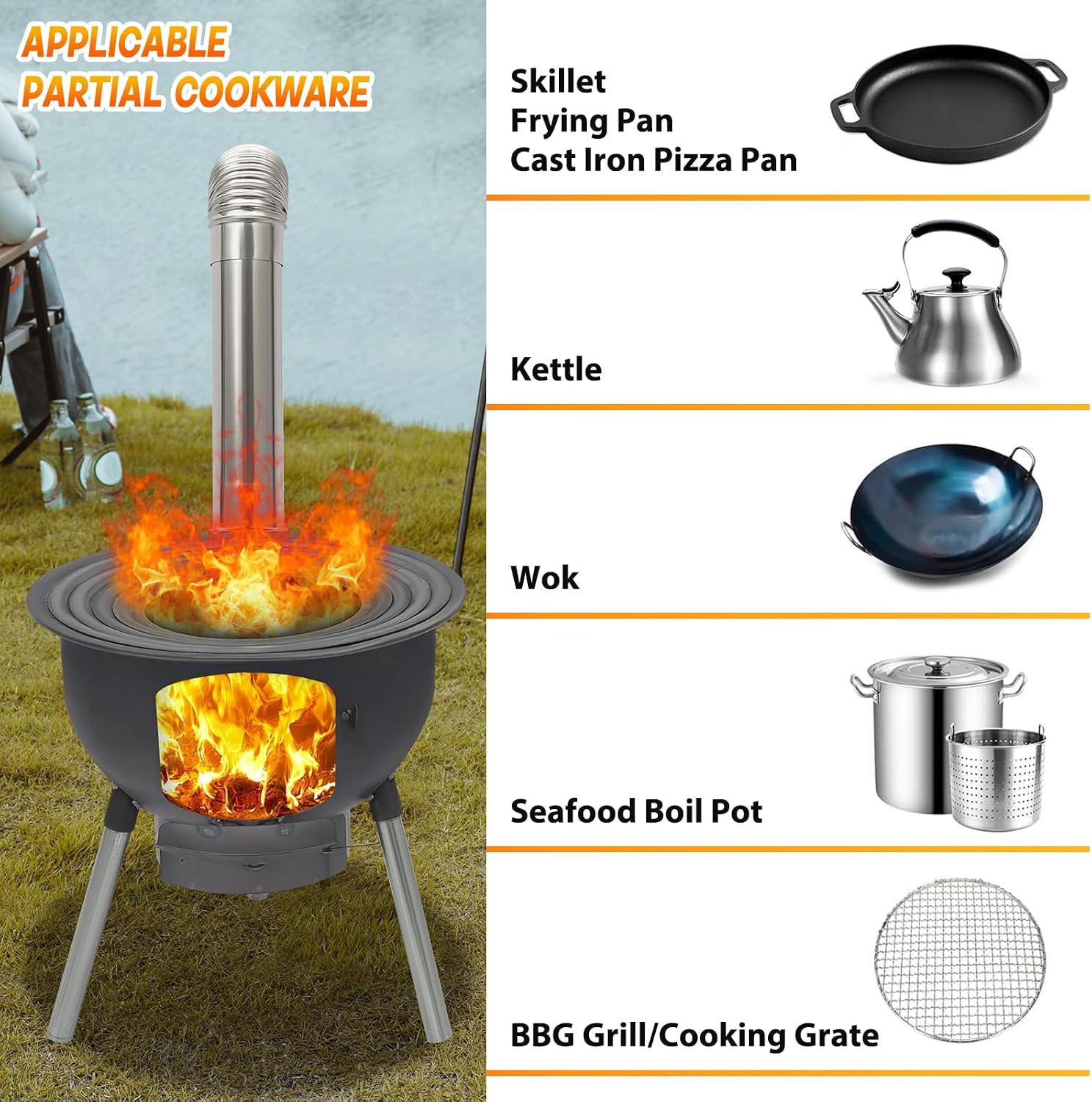 Réchaud à bois portable pour l - Camping Cooking Wood Stove avis et prix