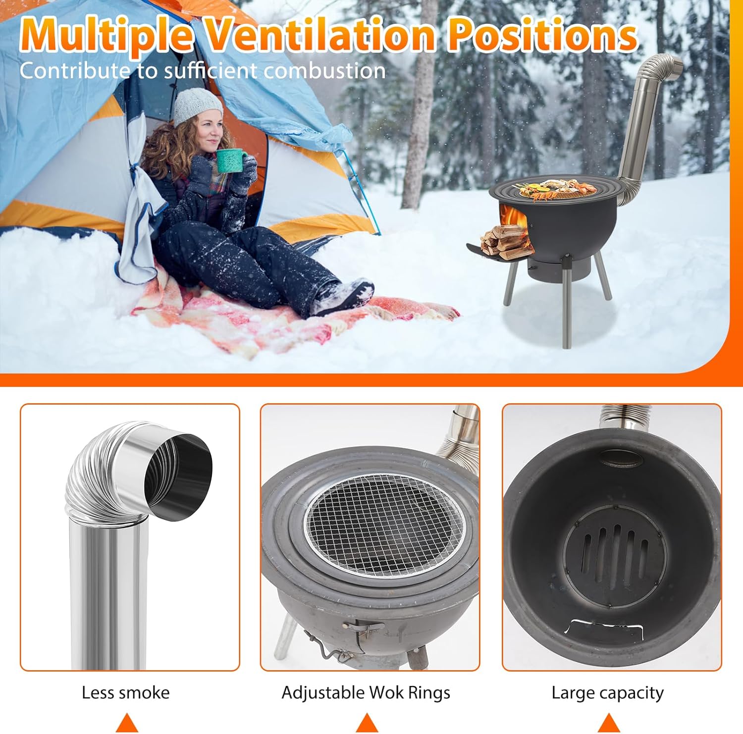 Réchaud à bois portable pour l - Camping Cooking Wood Stove avis et prix