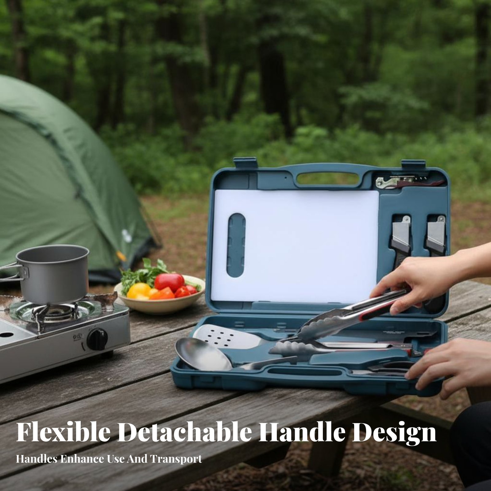 Ensemble de couverts pour repa - Camping Cooking Kit Box avis et prix