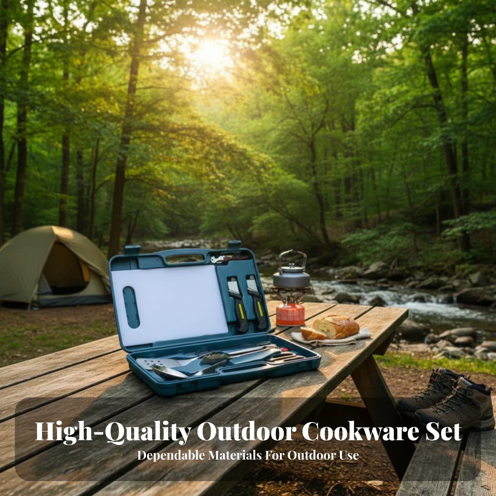 Ensemble de couverts pour repa - Camping Cooking Kit Box avis et prix