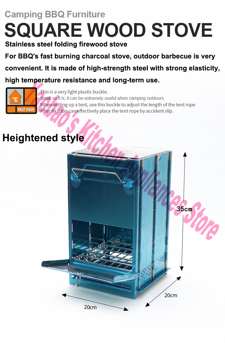 Réchaud à bois démontable et p - Camping Cooking Wood Stove avis et prix