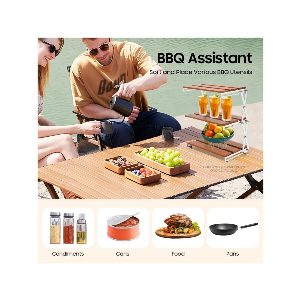 Étagère de rangement pliable p - Camp Grill Portable Folding avis et prix