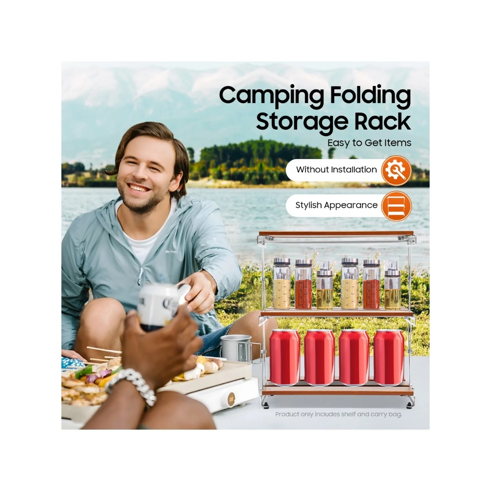 Étagère de rangement pliable p - Camp Grill Portable Folding avis et prix