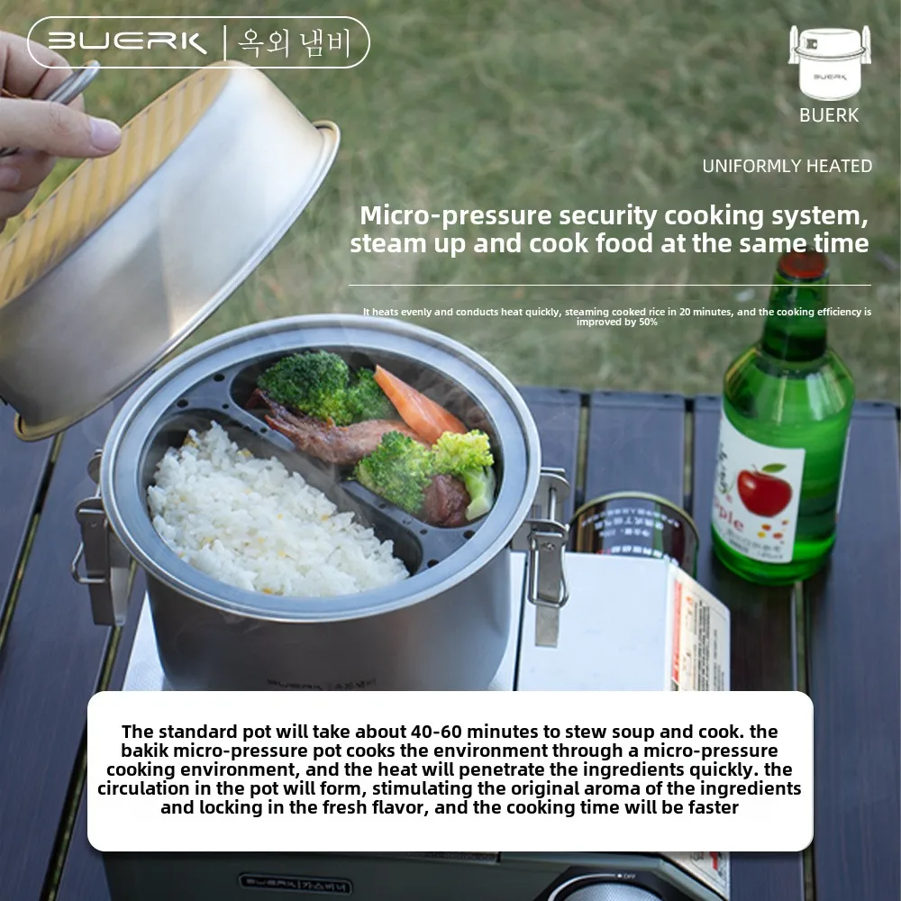 Marmite à la vapeur et à frire - Camping Cooking Multi Tool avis et prix