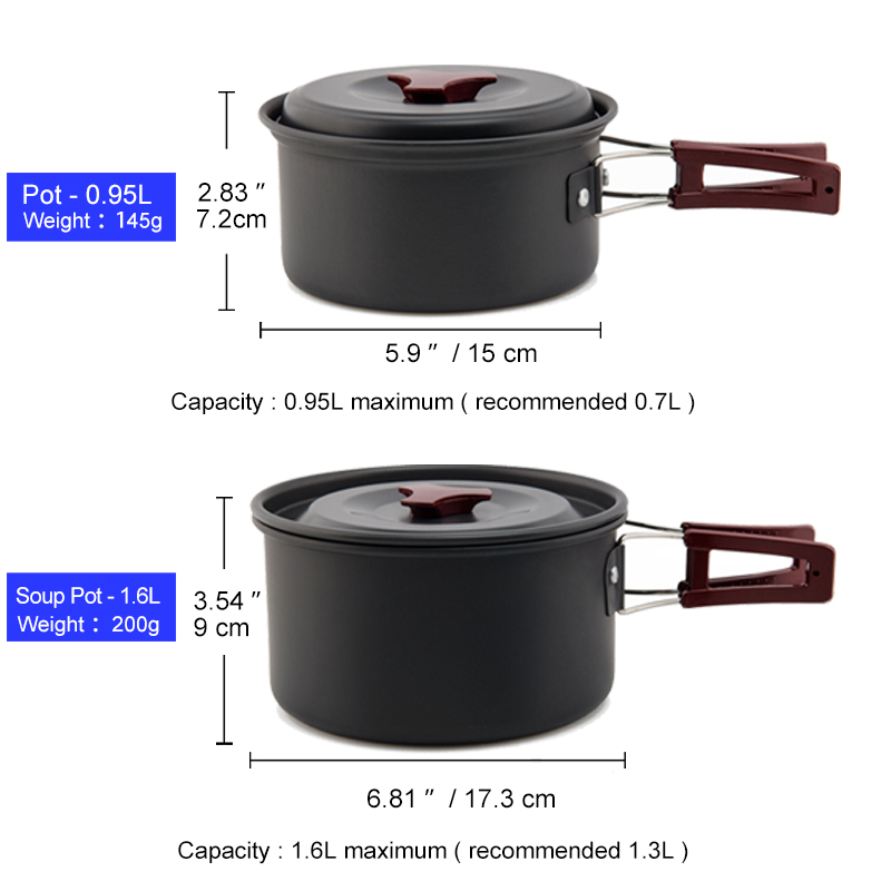 Widesea – ensemble d'ustensile - Camping Cooking Kit Box avis et prix