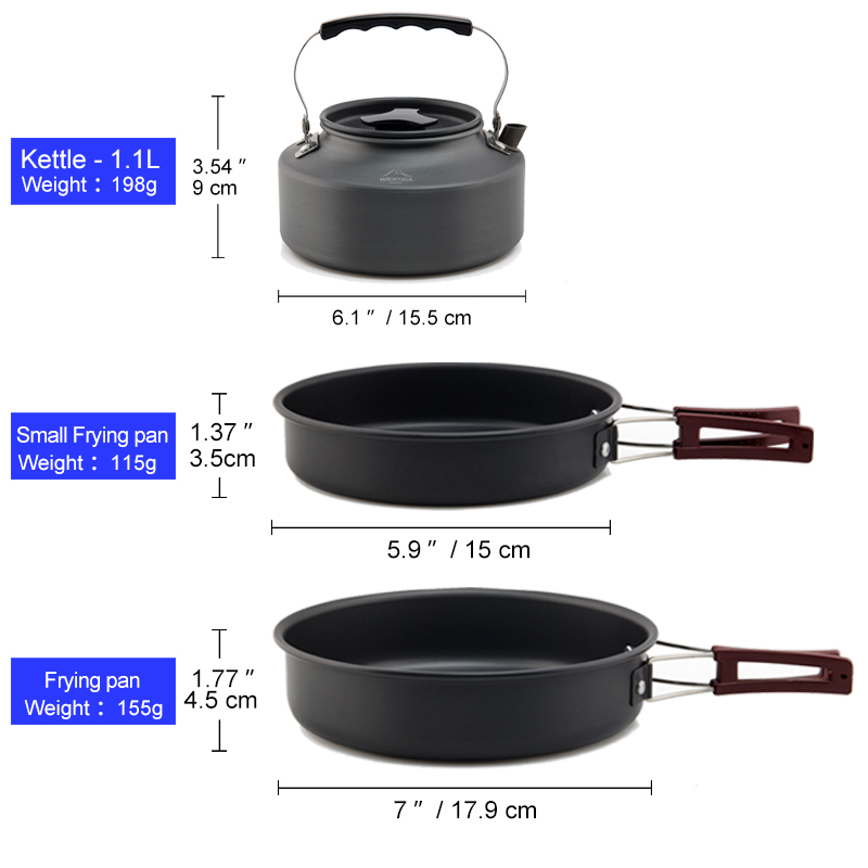 Widesea – ensemble d'ustensile - Camping Cooking Kit Box avis et prix