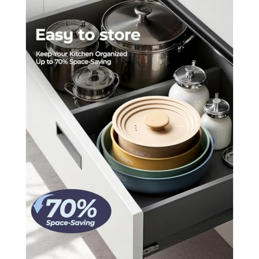 Ensemble de casseroles en céra - Camping Cooking Set Detachable Handle avis et prix