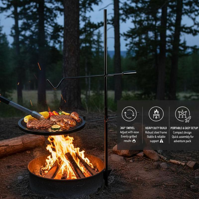 Grille de cuisson rotative 24x - Camping Cooking Open Fire avis et prix