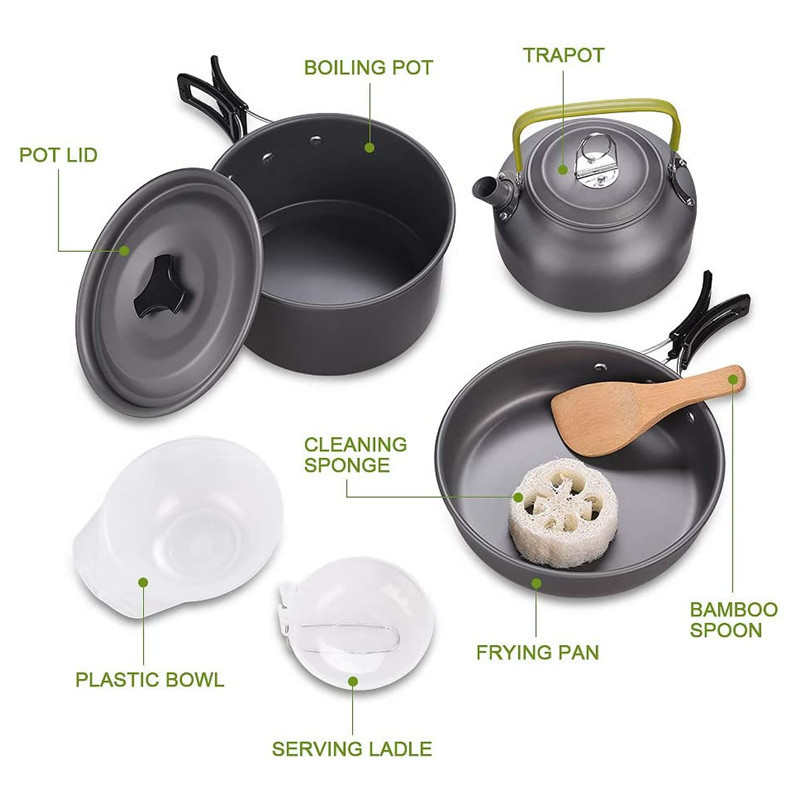 Kit d'ustensiles de cuisine de - Camping Cooking Kit Box avis et prix
