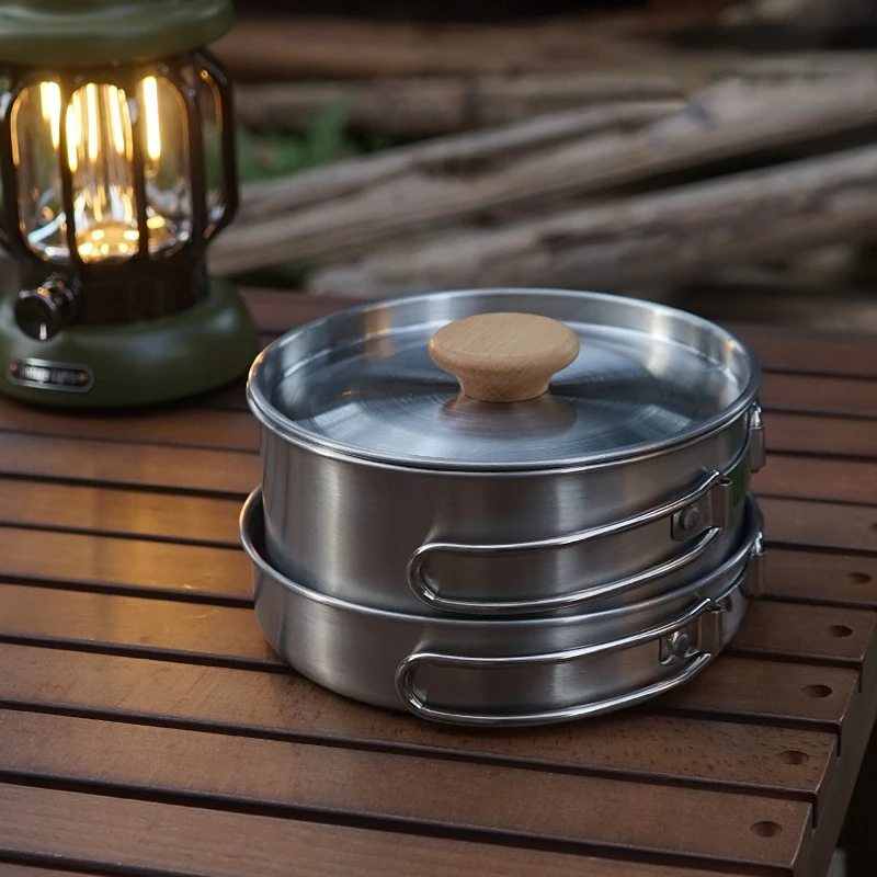 Batterie de cuisine pliante en - Camping Cooking Kit Box avis et prix