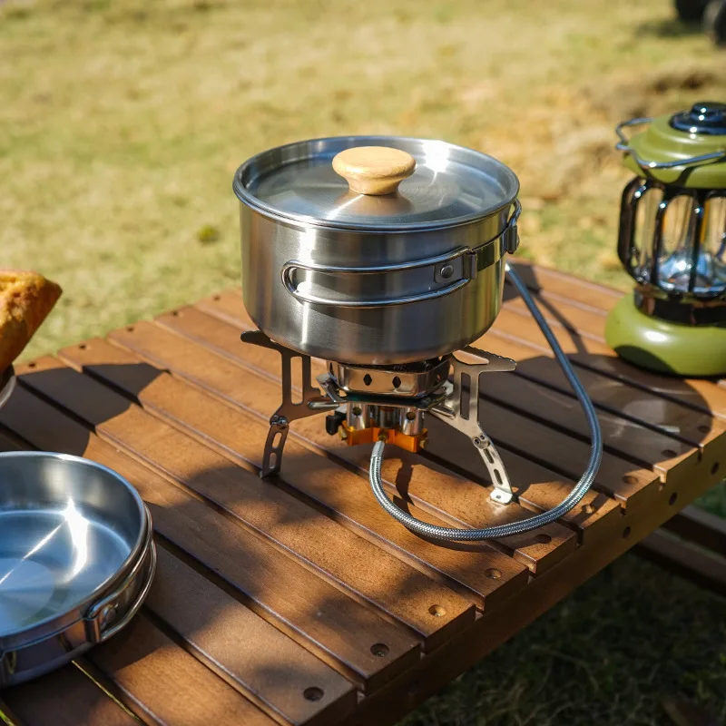 Batterie de cuisine pliante en - Camping Cooking Kit Box avis et prix