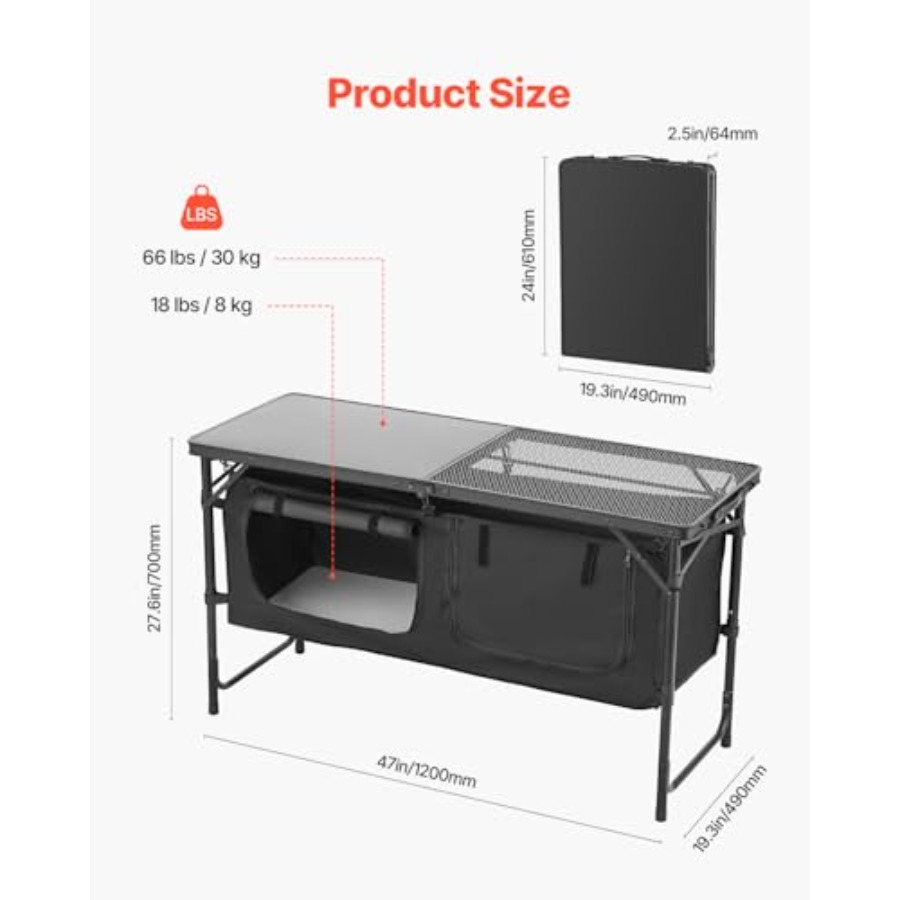Table de cuisine de camping, t - Camping Cooking Lightweight avis et prix